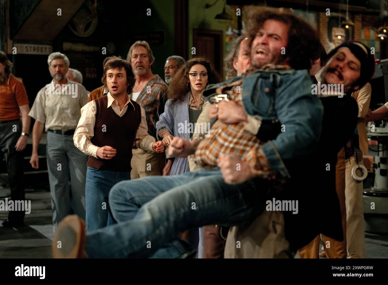 Samstagabend Matt Wood Stockfoto