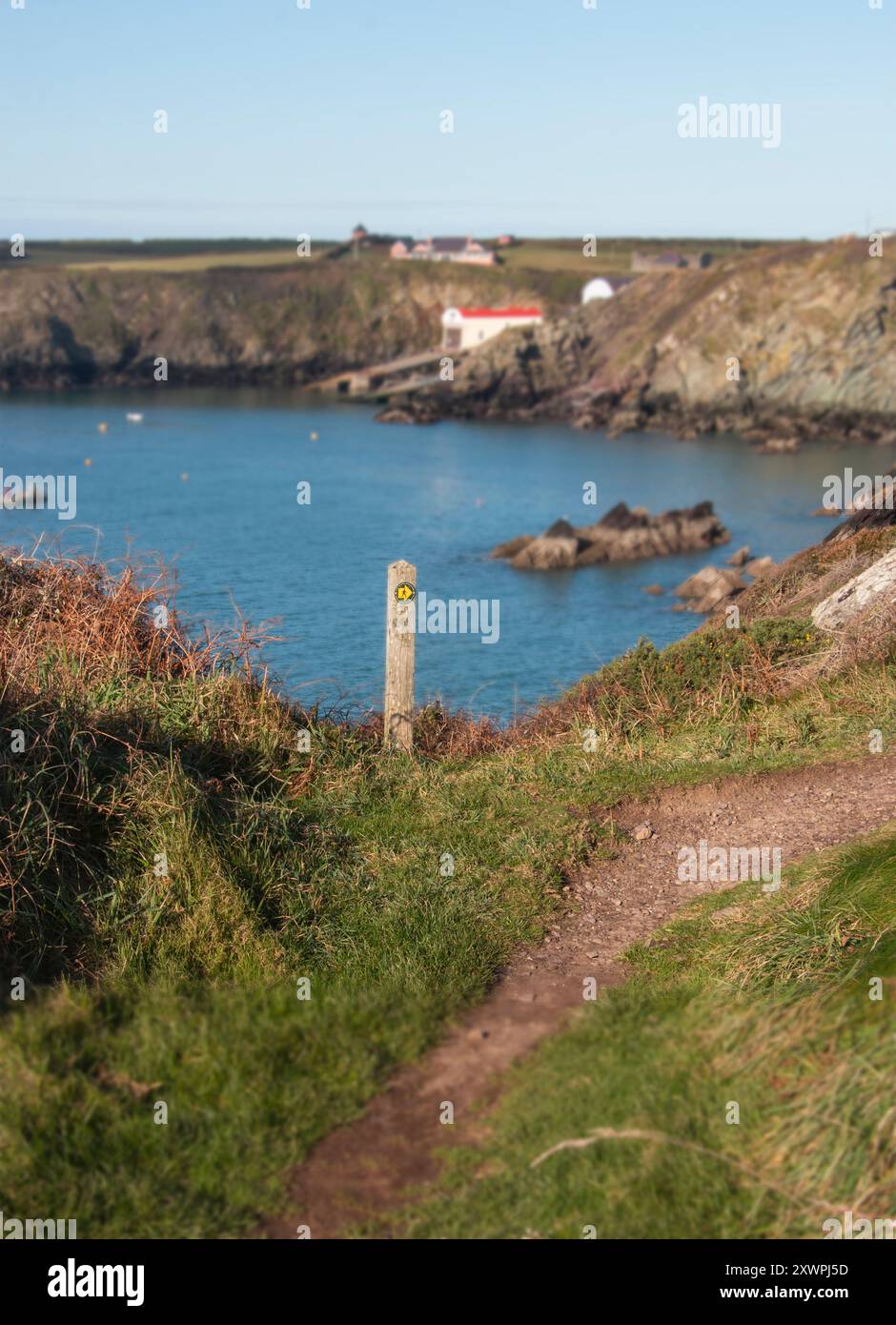 Saint Justinian Life Boat Station St Justinian, St David's, Pembrokeshire, Wales, Vereinigtes Königreich Stockfoto