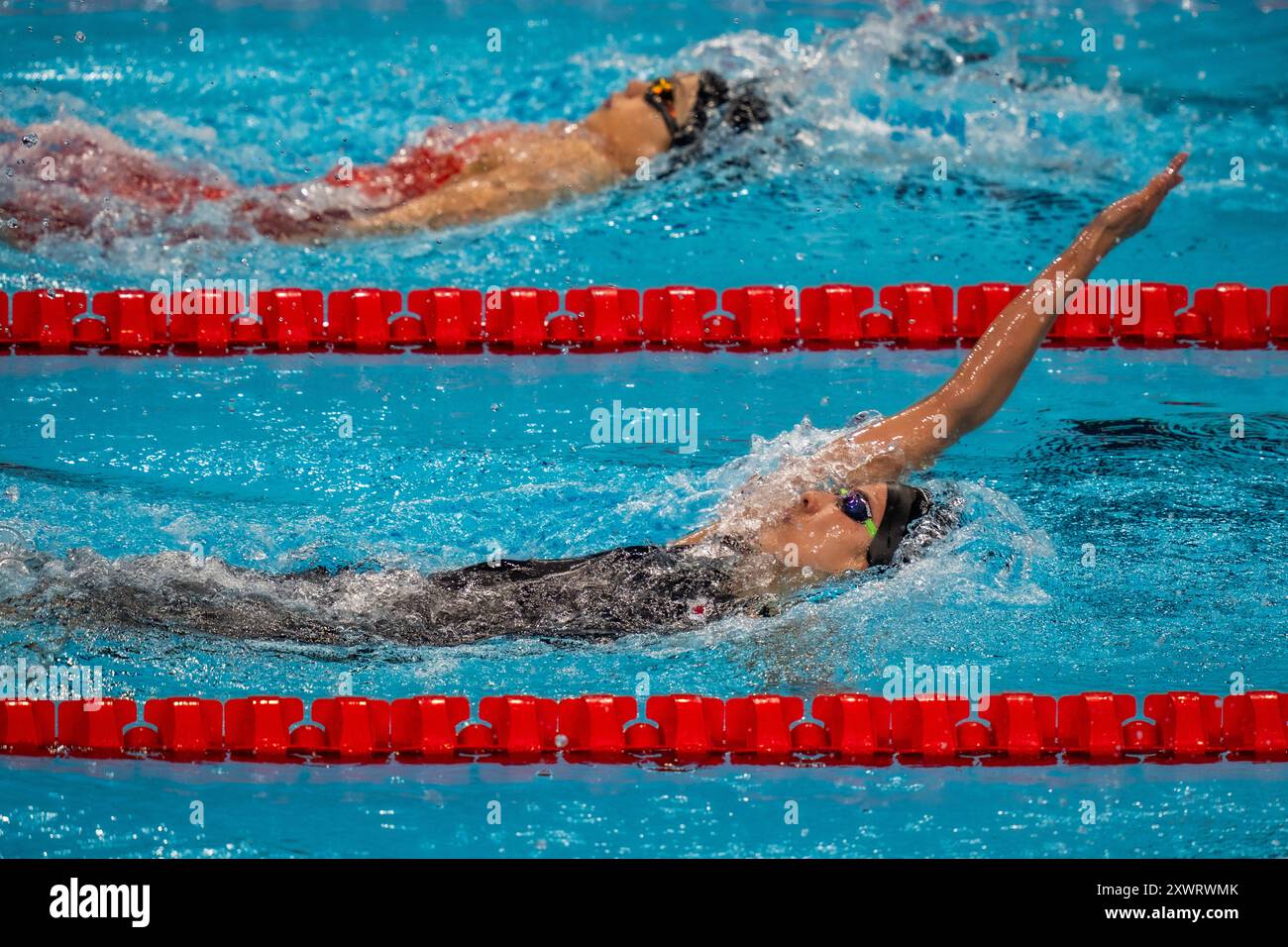 Yui Ohashi (JPN) trat bei den Olympischen Sommerspielen 2024 in der 200-Meter-Einzel-Medley-Hitze der Frauen an. Stockfoto