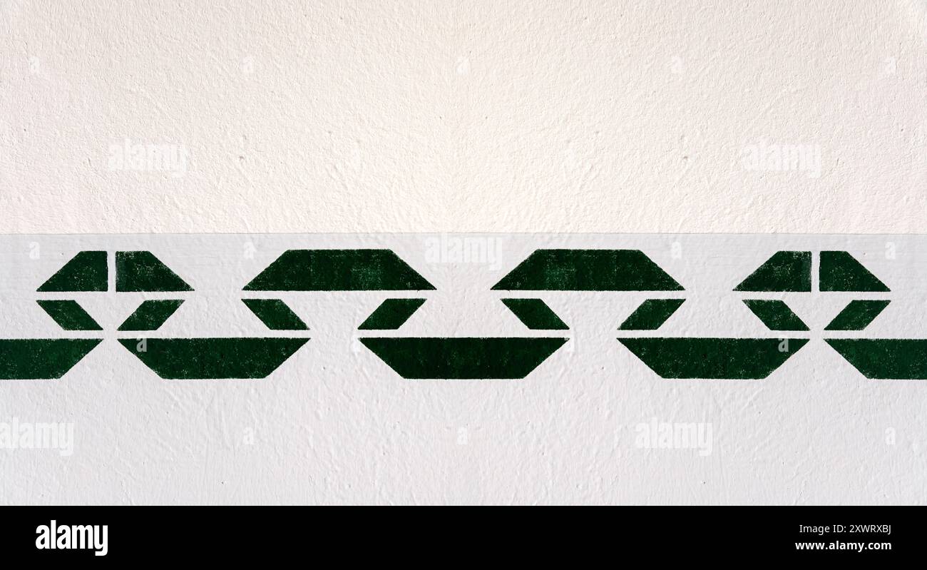 Fragment einer verputzten Wand mit abstraktem Muster, zur Verwendung als abstrakter Hintergrund und Texturen. Stockfoto