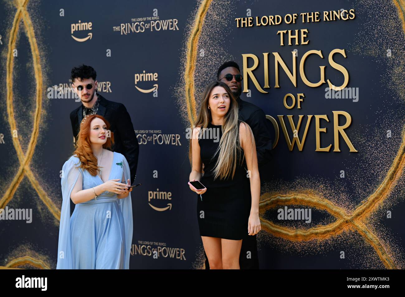 LONDON, GROSSBRITANNIEN. August 2024. Der Charater The Rings of Power nimmt an der Weltpremiere von The Lord of the Rings: The Rings of Power Teil – Staffel 2 im BFI SOUTHBANK in London, Großbritannien. (Quelle: Siehe Li/Picture Capital/Alamy Live News Stockfoto