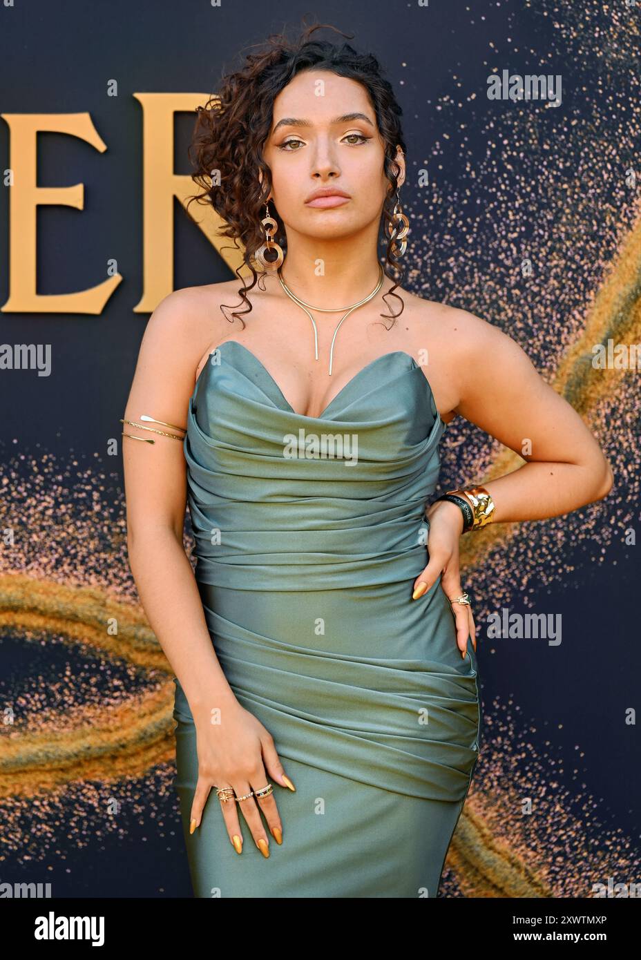 LONDON, GROSSBRITANNIEN. August 2024. Anna Maria nimmt an der Weltpremiere von The Lord of the Rings: The Rings of Power – Staffel 2 im BFI SOUTHBANK in London Teil. (Quelle: Siehe Li/Picture Capital/Alamy Live News Stockfoto