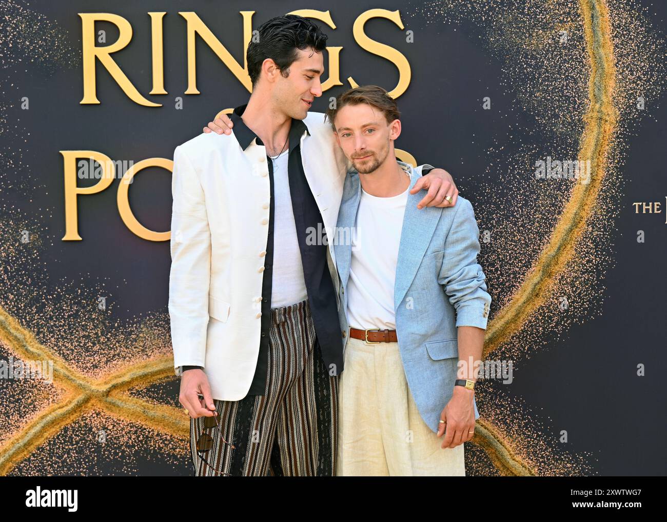 LONDON, GROSSBRITANNIEN. August 2024. Bruce Herbelin-Earle nimmt an der Weltpremiere von The Lord of the Rings: The Rings of Power – Staffel 2 im BFI SOUTHBANK in London Teil. (Quelle: Siehe Li/Picture Capital/Alamy Live News Stockfoto