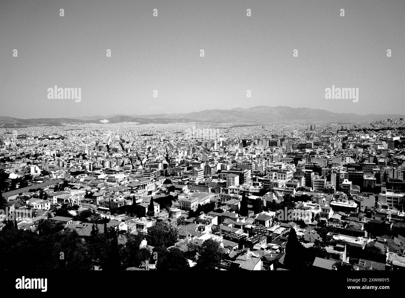 Stadtblick auf Athen, Griechenland Stockfoto