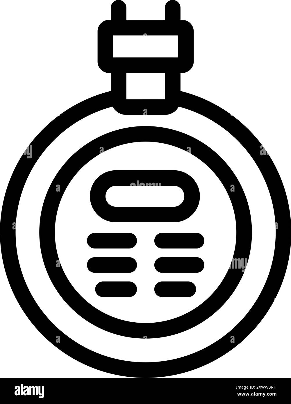 Ein Elektrozähler misst den Energieverbrauch und liefert Daten zum Stromverbrauch für Abrechnungs- und Überwachungszwecke Stock Vektor