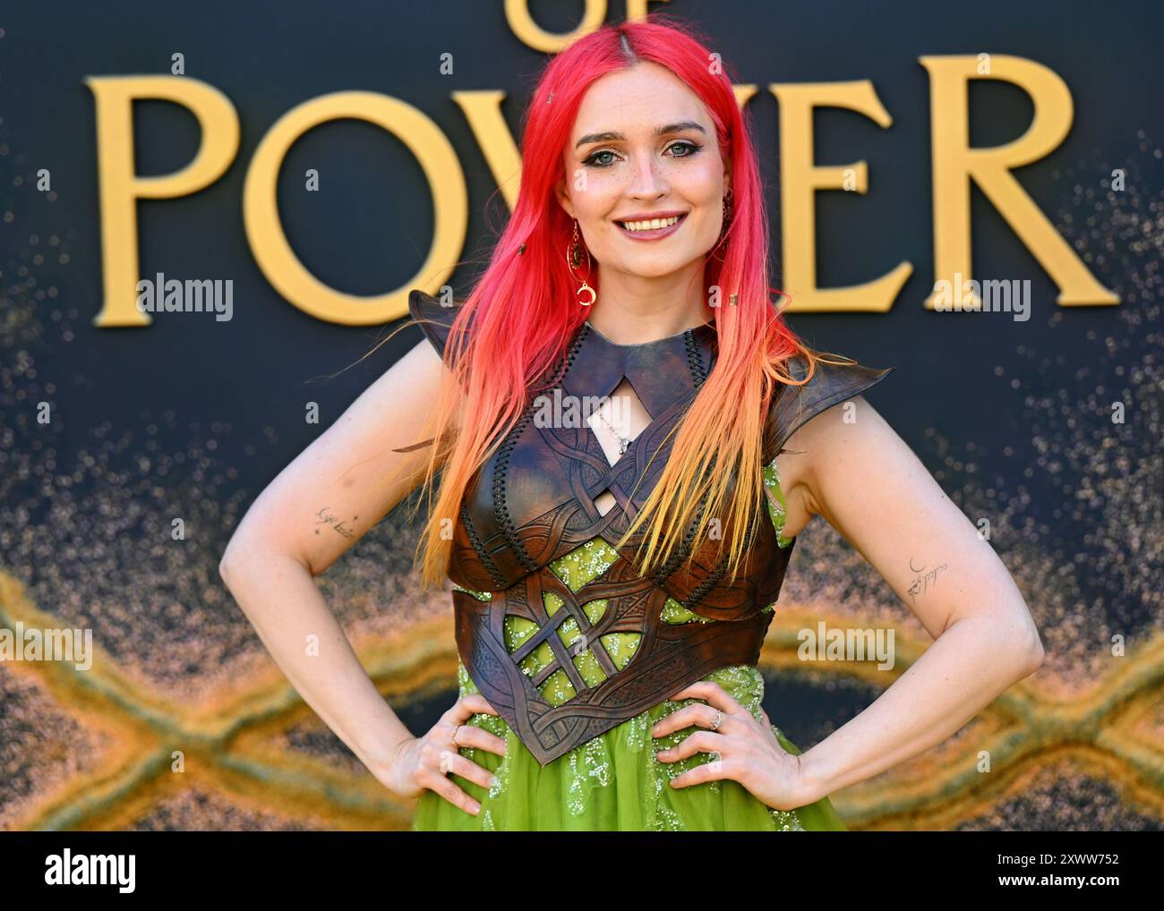 LONDON, GROSSBRITANNIEN. August 2024. Uraufführung von The Lord of the Rings: The Rings of Power – Staffel 2 im BFI SOUTHBANK in London, Großbritannien. (Quelle: Siehe Li/Picture Capital/Alamy Live News Stockfoto