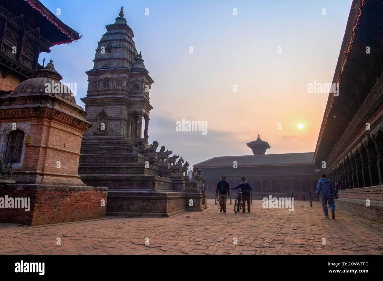 Durbar Square, Bhaktapur, Nepal Stockfoto