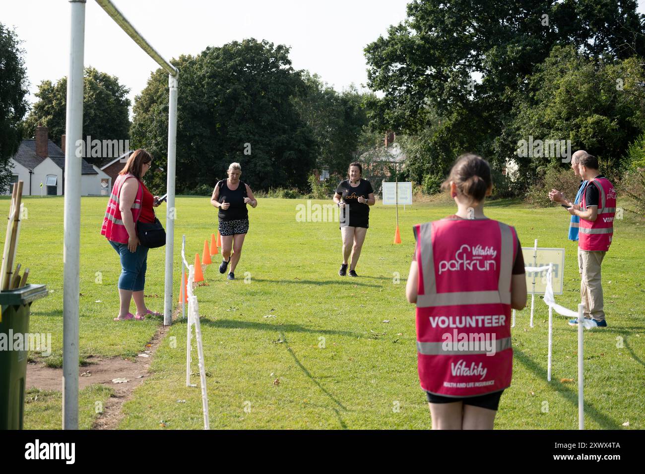 Brunswick Park parkrun, Wednesday, West Midlands, England, Großbritannien Stockfoto