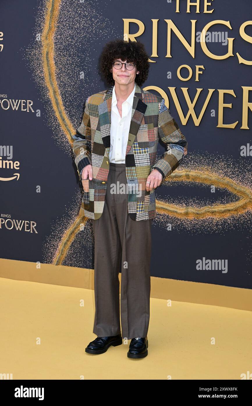 Reece Feldman, der Herr der Ringe: The Rings of Power Premiere, London, Großbritannien Stockfoto