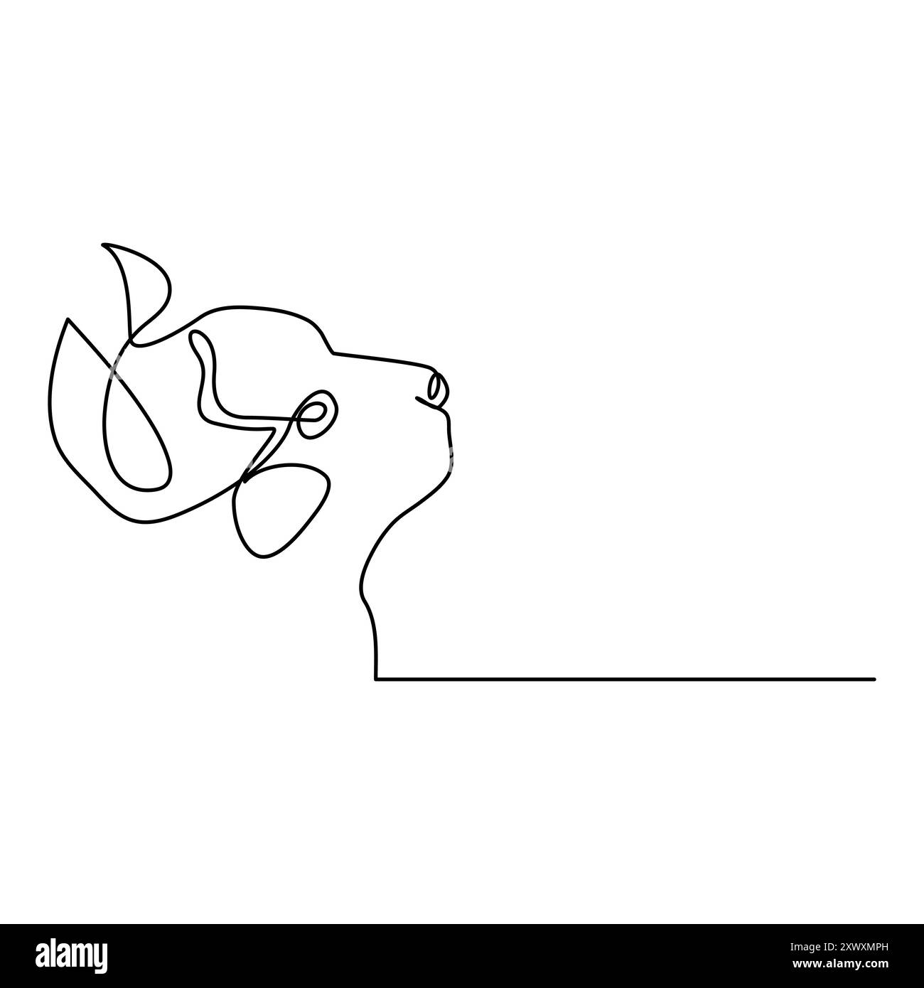 Katzenvektor mit kontinuierlicher einzeiliger Kunstzeichnung. Neues minimalistisches Design Minimalismus Tier Haustier der Katze Illustration. Stock Vektor