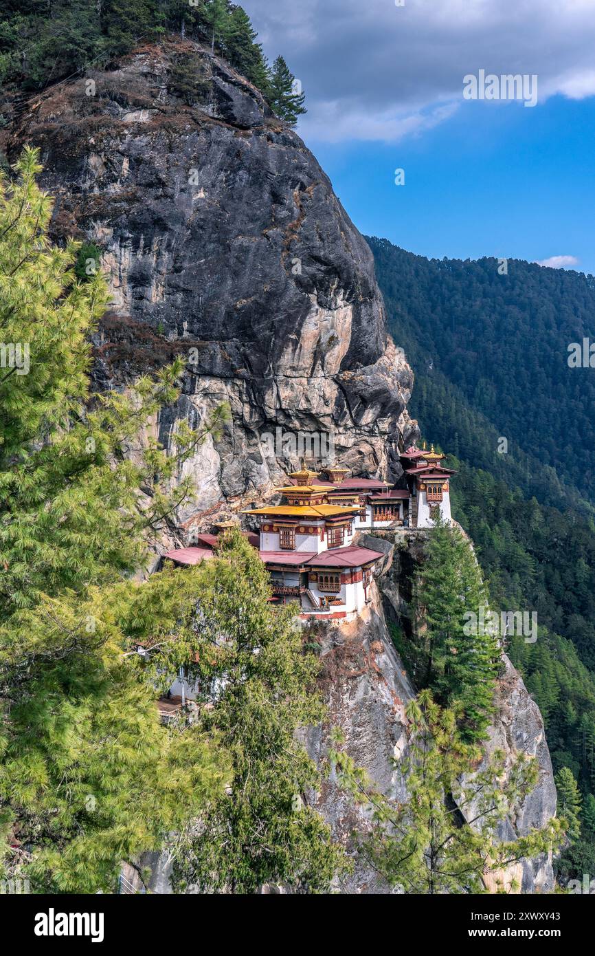 Paro Valley, Bhutan: Tiger's Nest Monastery Stockfoto