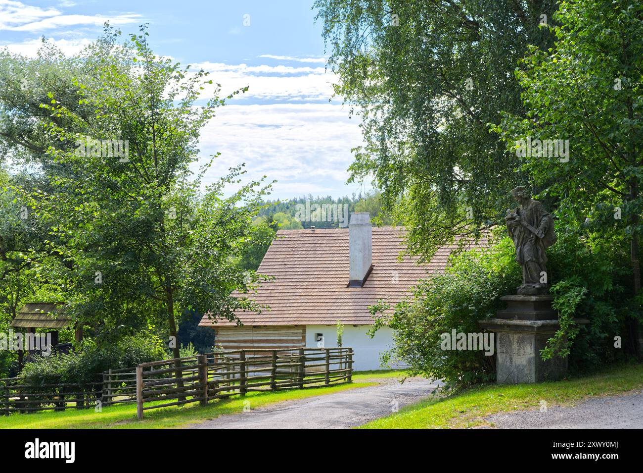 Traditionelles historisches Haus in Europa, Tschechien Stockfoto
