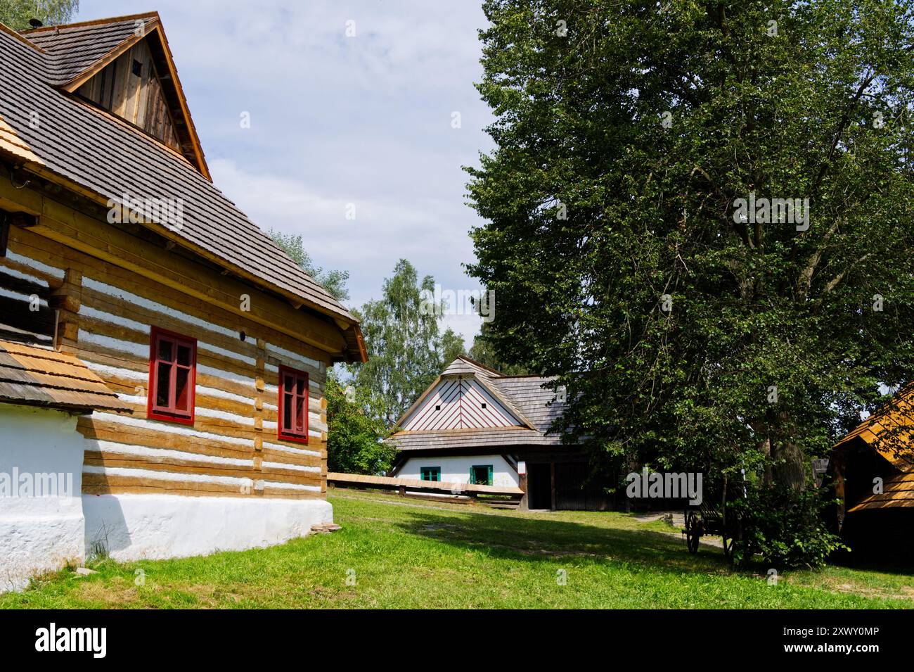 Traditionelles historisches Haus in Europa, Tschechien Stockfoto