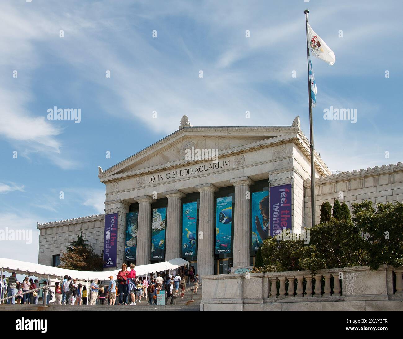 Das John G Shedd Aquarium Gebäude in Chicago, IL, USA. Stockfoto