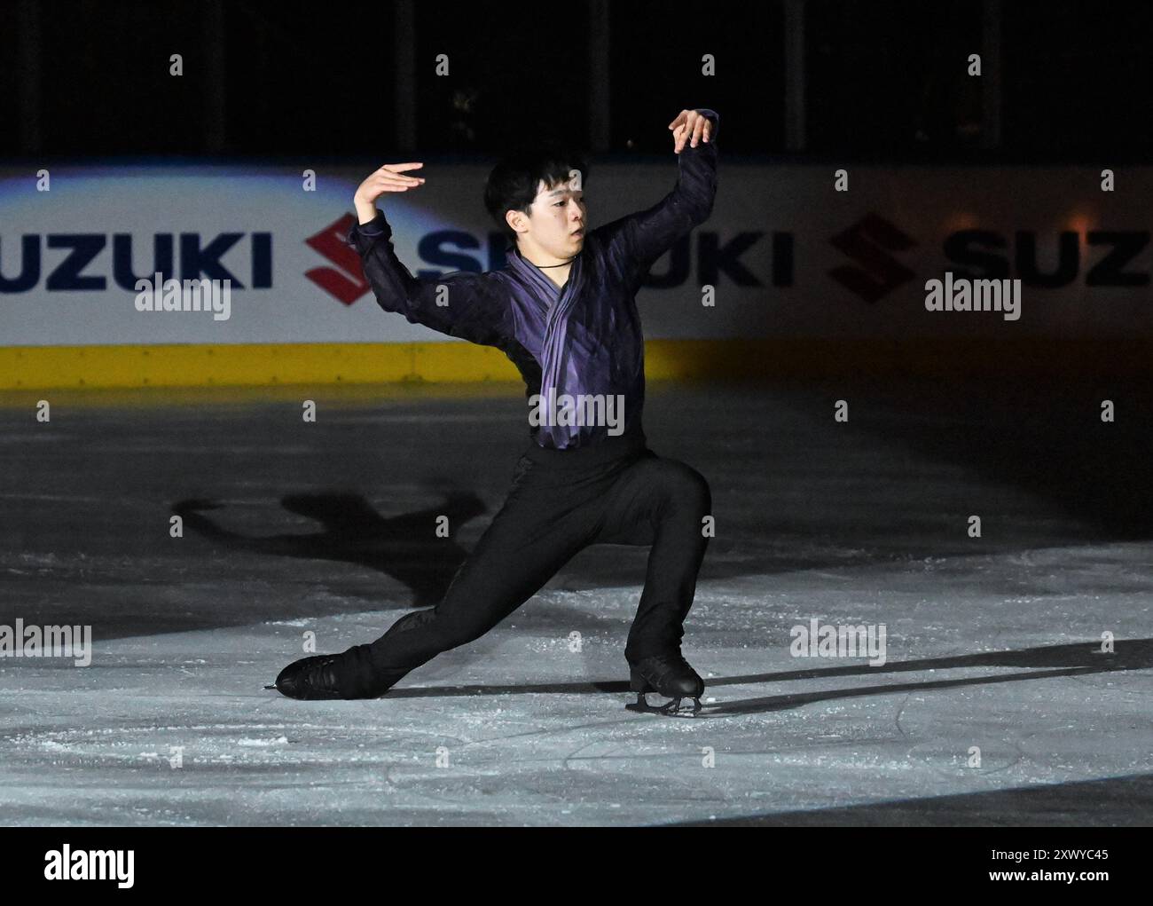 Varese, Italien Japanische Traumeisgala mit Carolina Kostner und dem japanischen Eiskunstlauf-Nationalteam mit einigen Athleten des italienischen Eiskunstlauf-Nationalteams für die Olympischen Winterspiele 2026 in Mailand Cortina in der acinque ICE ARENA in Varese auf dem Foto: Japanische Athleten Stockfoto