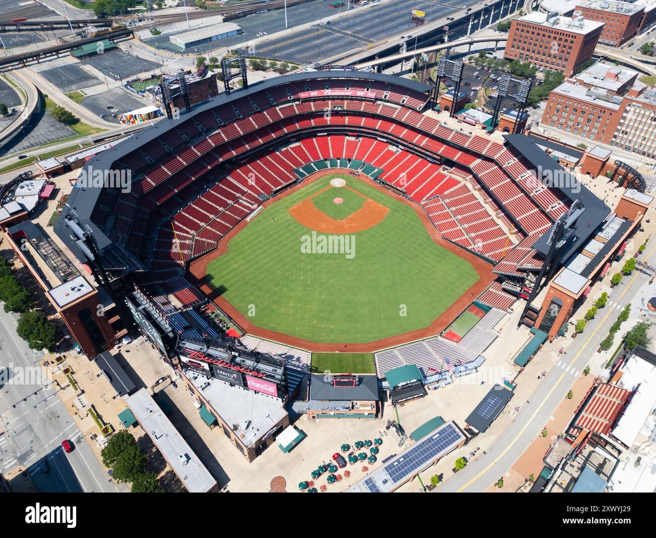 Busch Stadium, St Louis, Missouri, USA Stockfoto