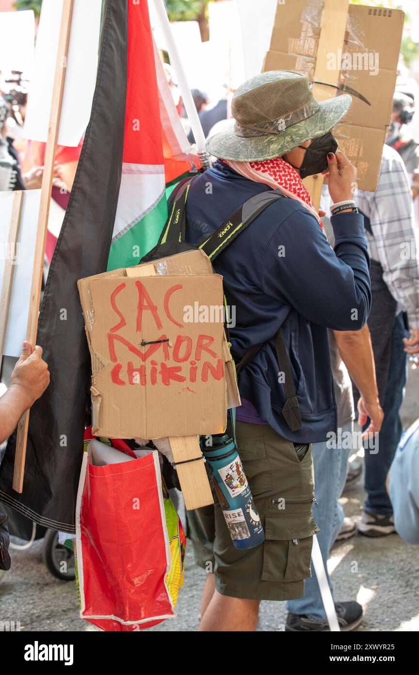 Demokratischer Nationalkonvent Tag 1 Chicago. Eröffnungszeremonie für die DNC Convention in Chicago im United Center. Stockfoto