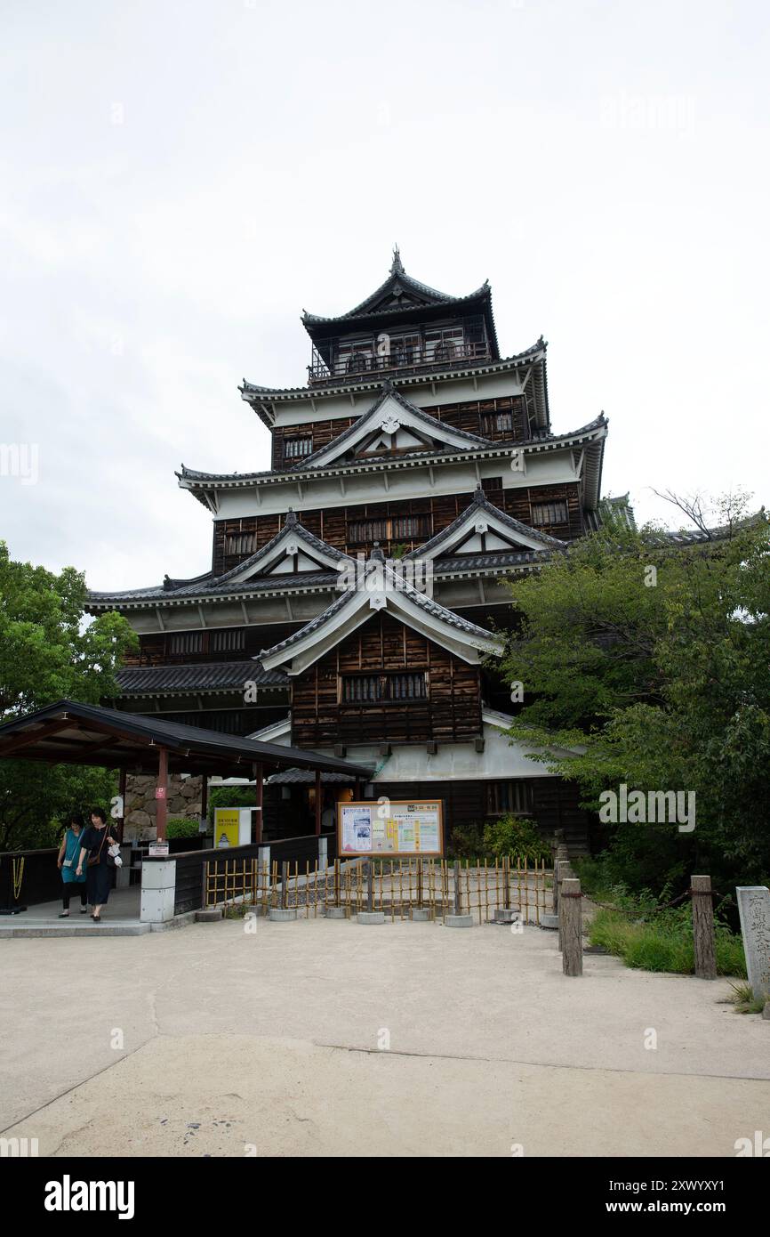 Schloss Hiroshima, Stadt Hiroshima, Hiroshima, Japan. Stockfoto