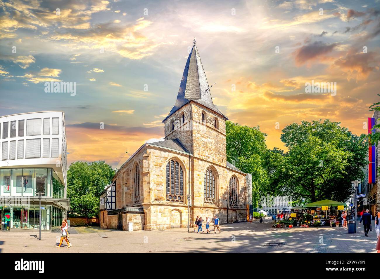 Altstadt von Essen, Deutschland Stockfoto