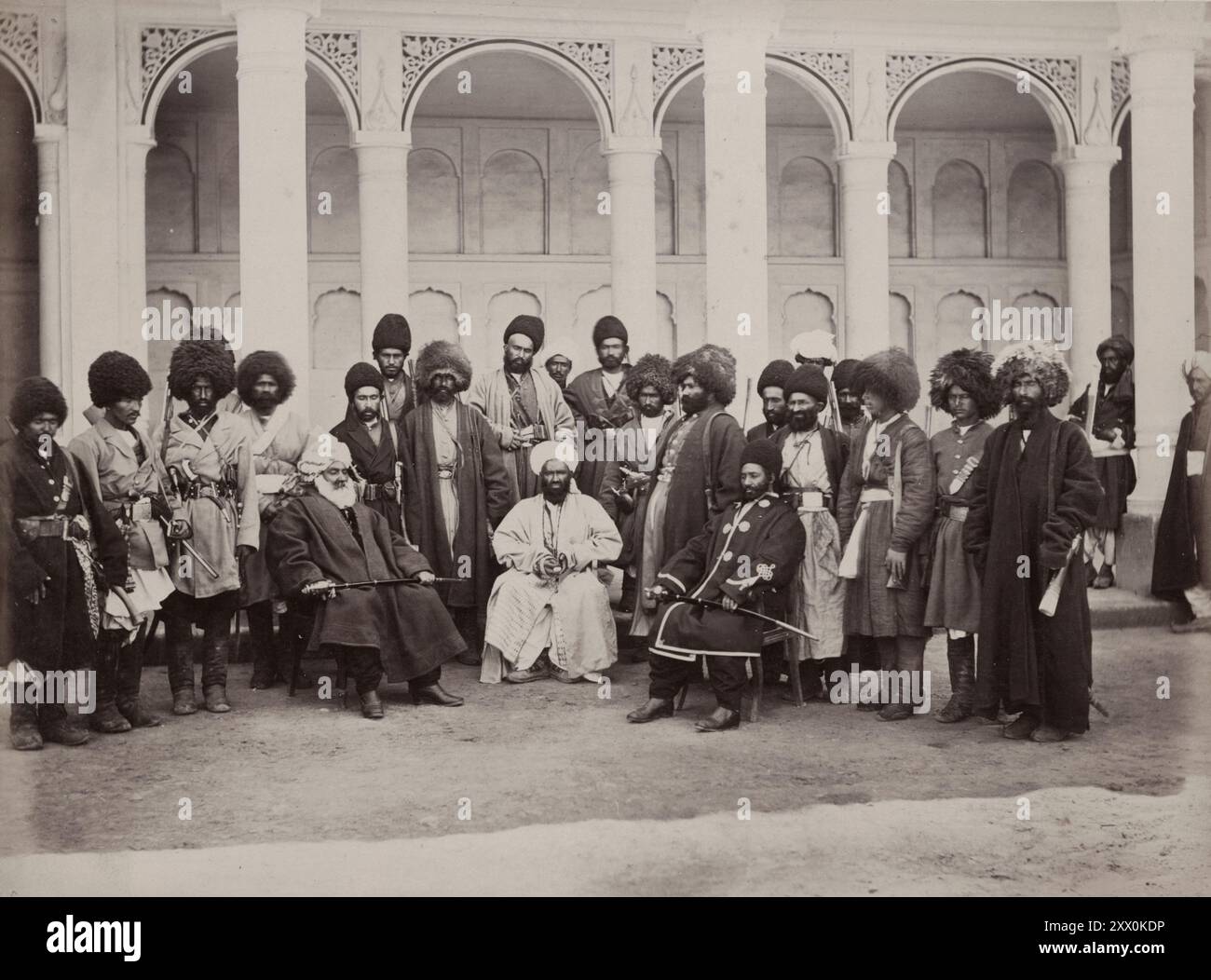 Vintage-Foto des Zweiten Anglo-Afghanischen Krieges. Ayubs Botschafter aus Herat, 1881 Stockfoto