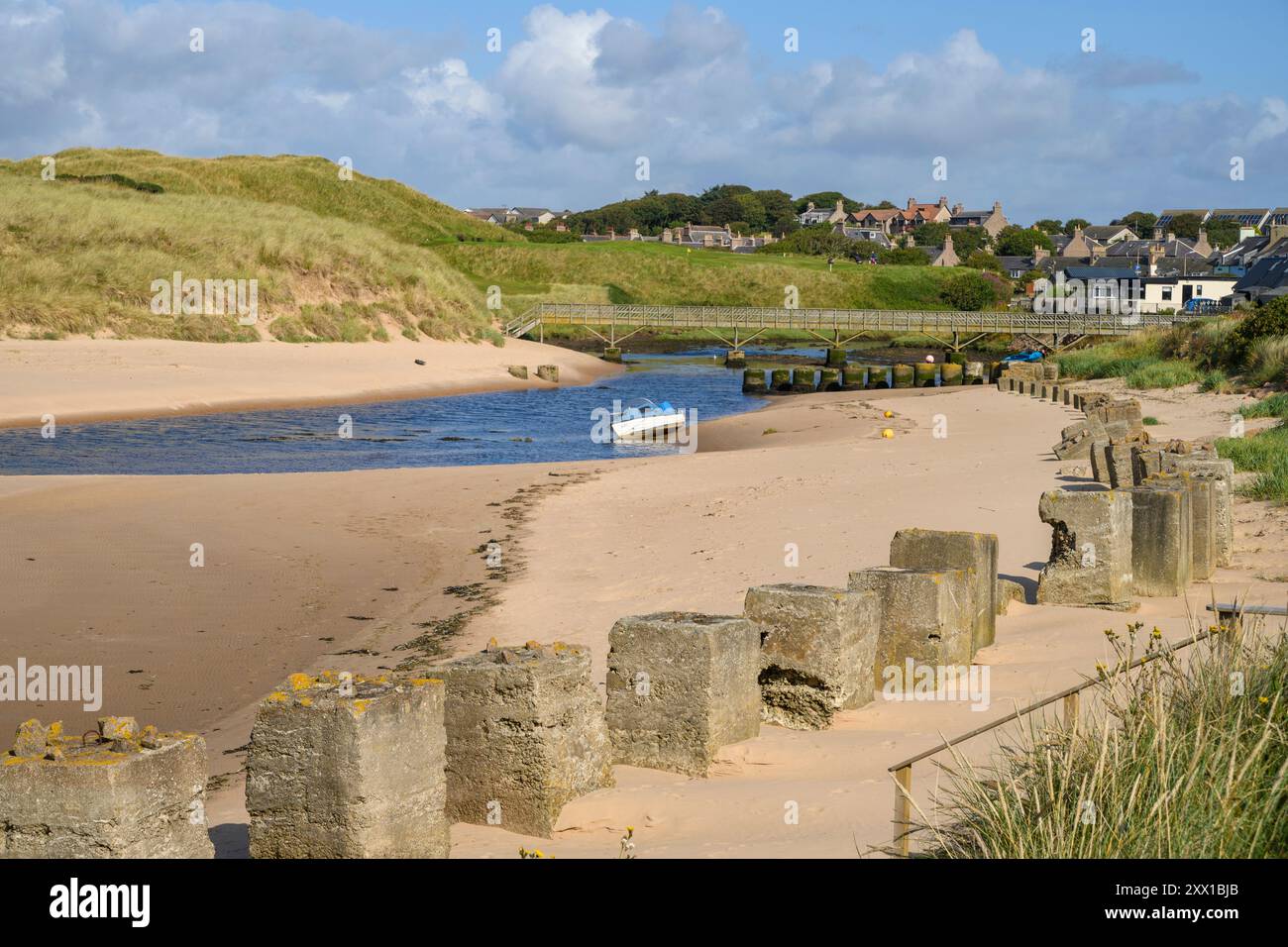 Port Erroll and Cruden Bay, Aberdeenshire, Schottland, Vereinigtes Königreich. Stockfoto