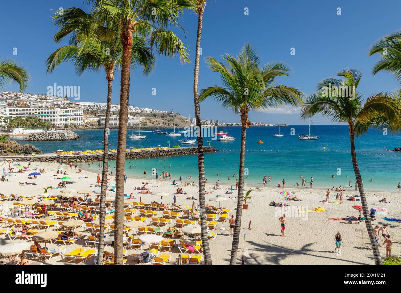 Anfi del Mar, Playa de la Verga, Arguineguin, Gran Canaria, Kanarische Inseln, Spanien, Atlantik, Europa Stockfoto