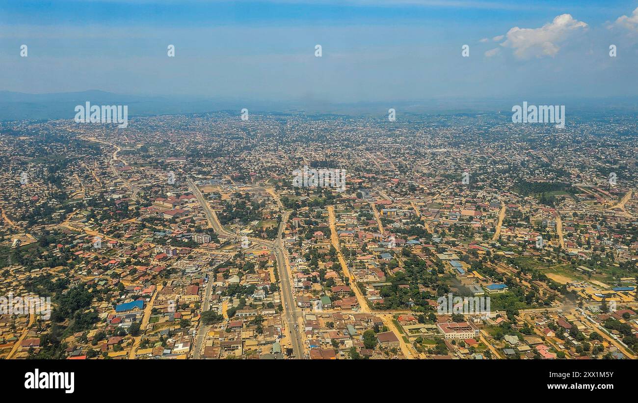 Luftfahrt von Goma, Demokratische Republik Kongo, Afrika Stockfoto