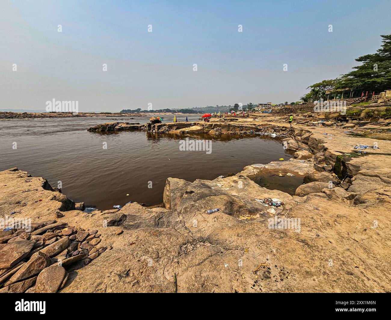 Stromschnellen im Kongo, Kinshasa, Demokratische Republik Kongo, Afrika Stockfoto