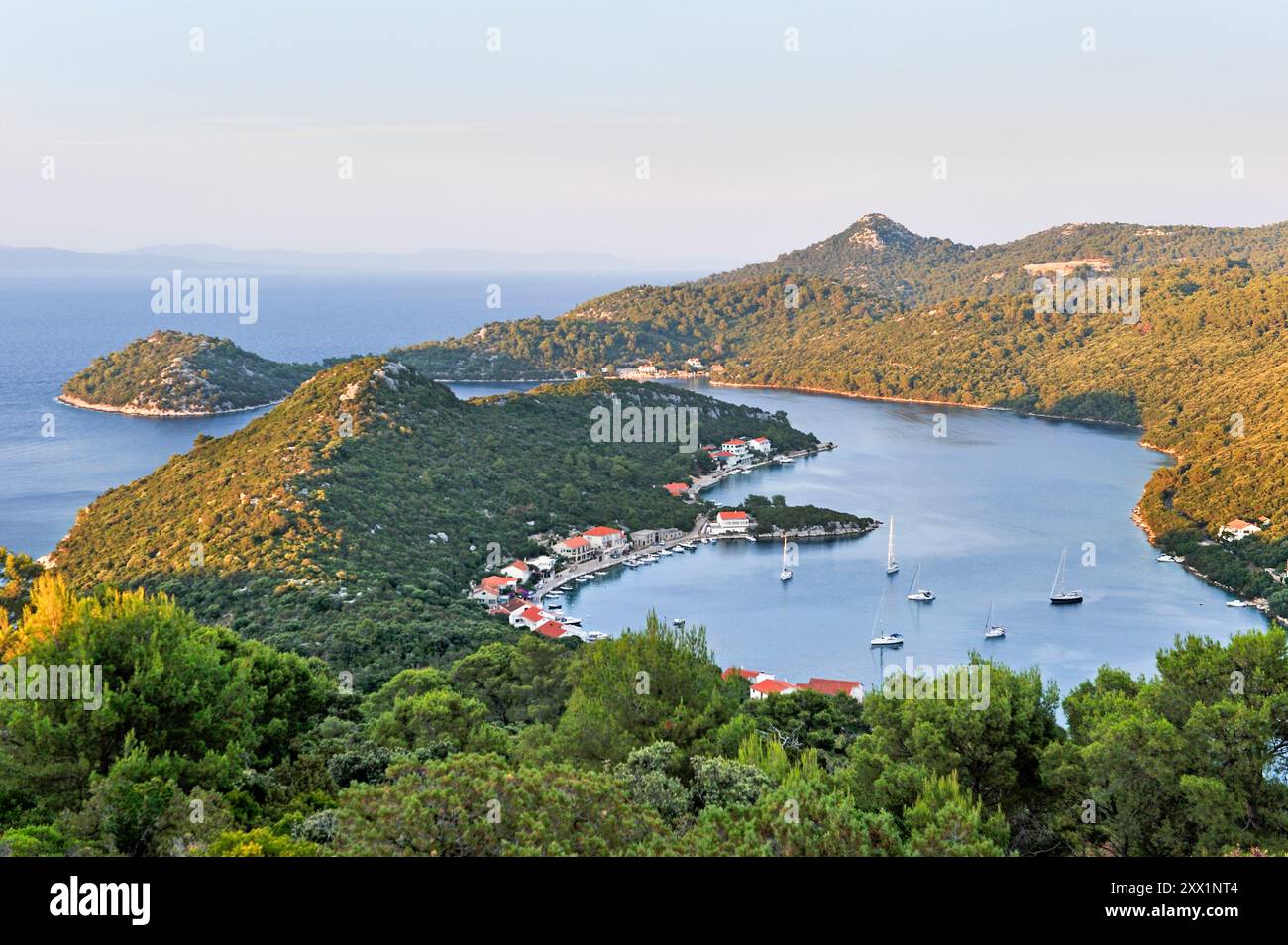Bucht von Malo Lago, Pasadur, Insel Lastovo, Kroatien, Südosteuropa Stockfoto