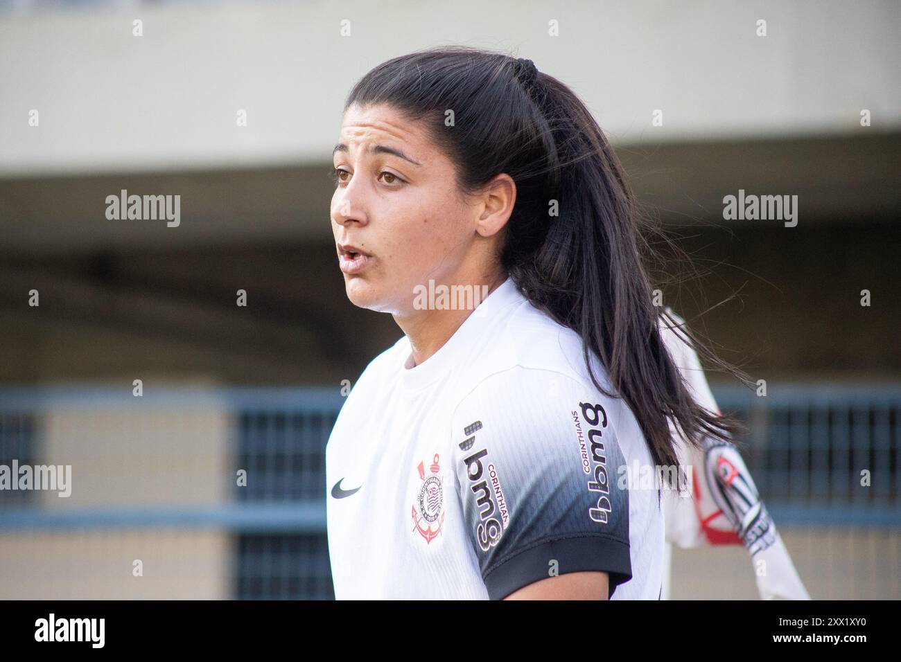 São PAULO, SP - 21.08.2024: CORINTHIANS X Avaí KINDERMANN FEMININO - Duda Sampaio während des Spiels zwischen Corinthians und Avaí Kindermann, gültig für die 15. Runde der brasilianischen Frauenfußball-Meisterschaft und ausgetragen im Alfredo Schürig Stadion in Fazendinha in São Paulo, SP. (Foto: Rodilei Morais/Fotoarena) Stockfoto