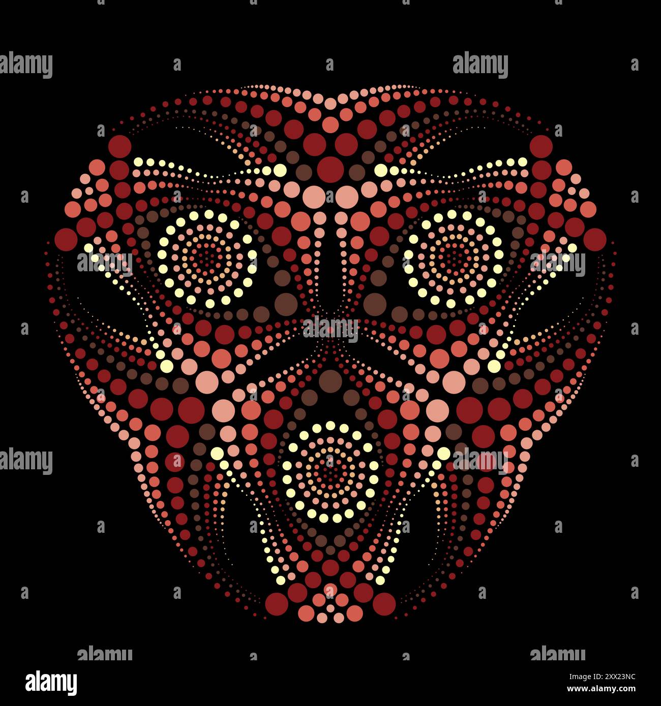 Kreisförmiges Sacred Mandala Geometric Design Stockfoto