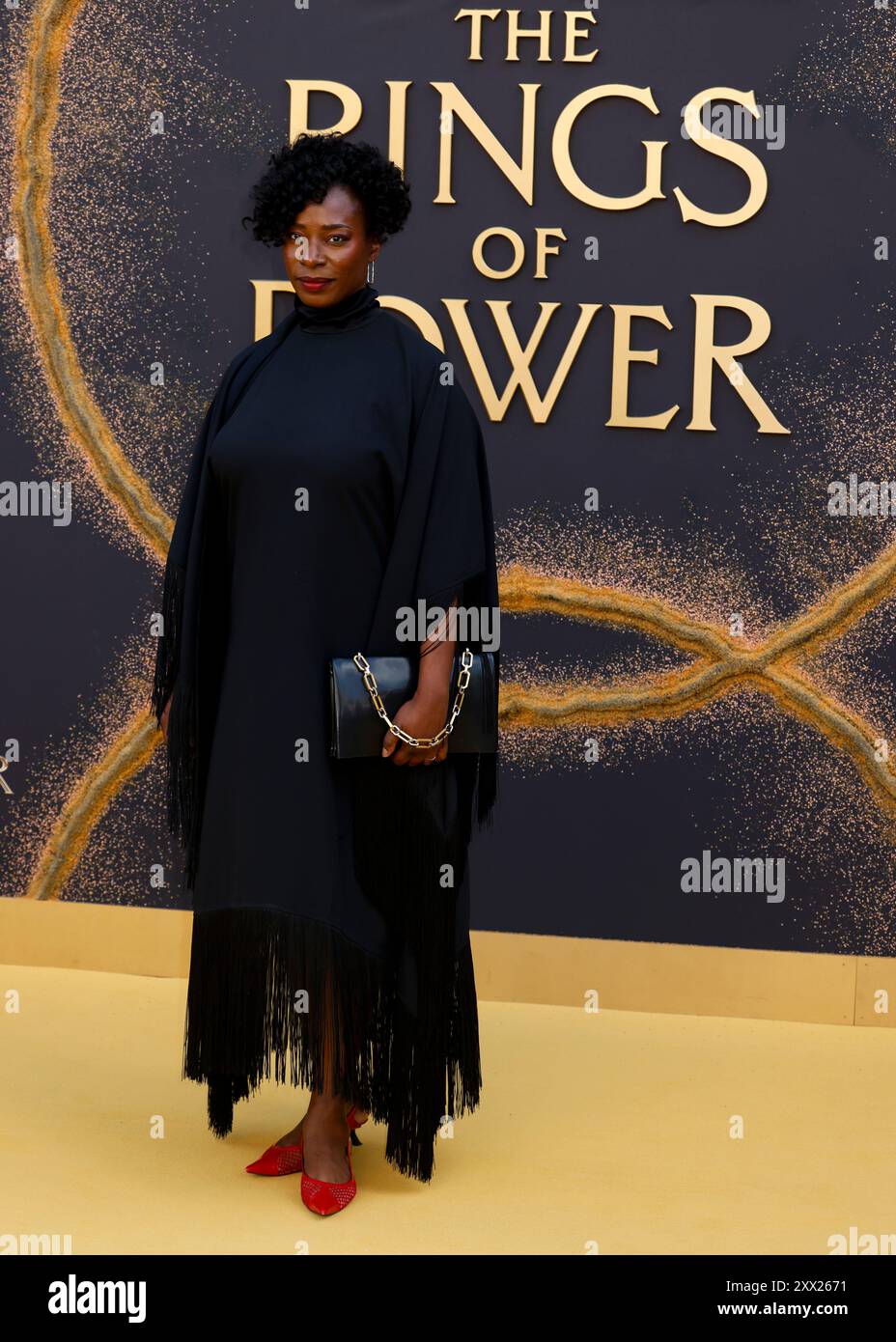 Tanya Moodie nimmt an der „Lord of the Rings: The Rings of Power“-Premiere im BFI Southbank in Waterloo Teil. Stockfoto