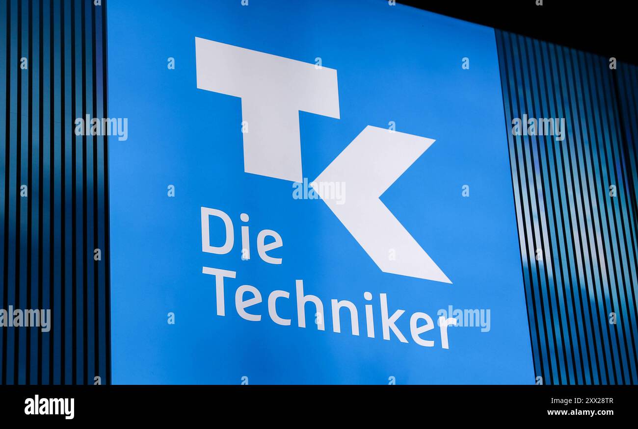 21.08.2024, Spielemesse gamescom in Köln. Logo am Stand der Techniker Krankenkasse. 21.08.2024, Spielemesse gamescom in Köln 21.08.2024, Spielemesse gamescom in Köln *** 21 08 2024, Games fair gamescom in Köln Logo an der Techniker Krankenkasse Stand 21 08 2024, Games fair gamescom in Köln 21 08 2024, Games fair gamescom in Köln Stockfoto