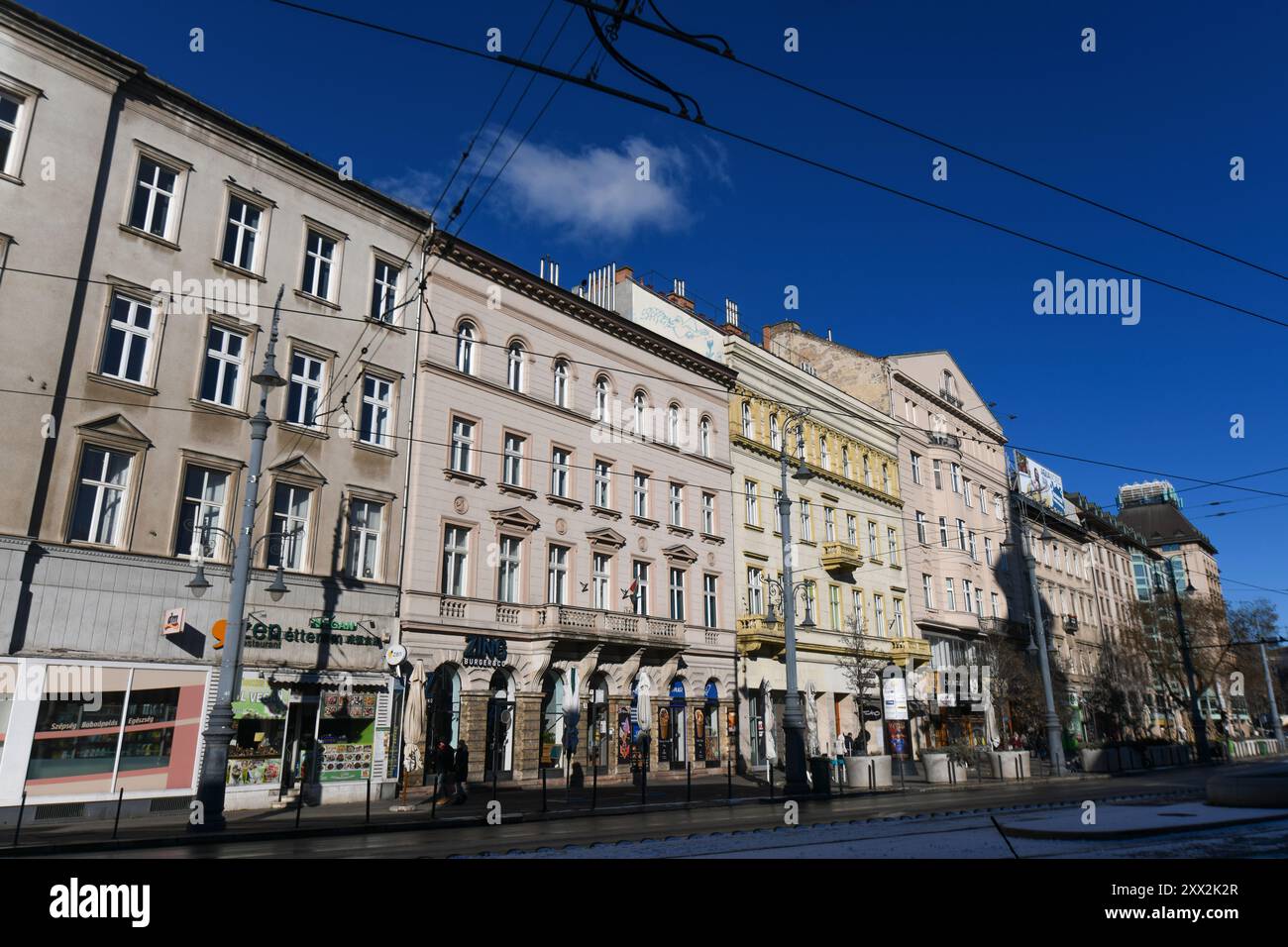 Kalvin Ter Square. Budapest, Ungarn Stockfoto