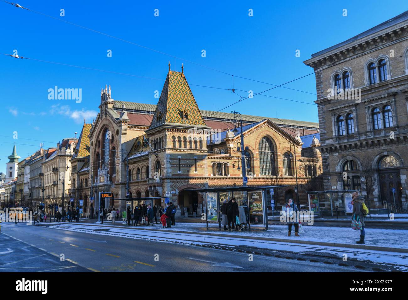 Große Markthalle, Budapest, Ungarn Stockfoto