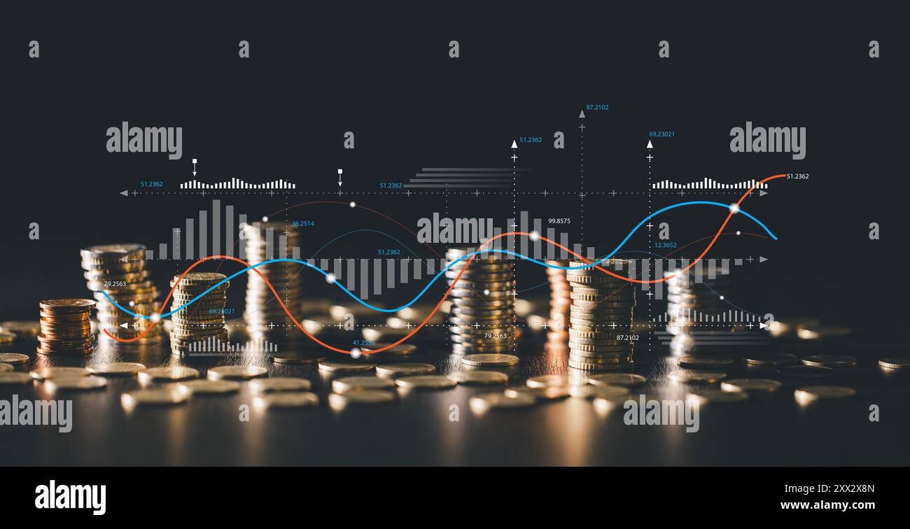 Das Unternehmen hat Geldmittel auf das Konto eingezahlt, um Währungs- und Cashflow zu verwalten und im Hintergrund genaue Buchhaltungsunterlagen zu pflegen. Konto, Währung, Stockfoto