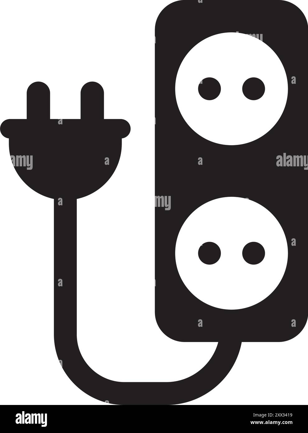 Plug Icon Vektor Illustration Symbol Design Stock Vektor