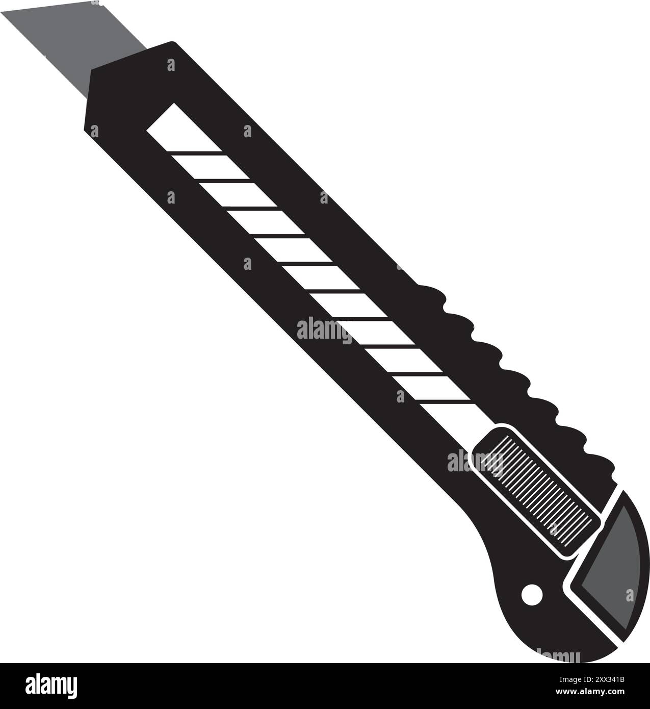 Cutter Messer Symbol Vektor Illustration Logo Design. Stock Vektor