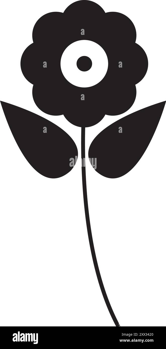 Blume Symbol Vektor Illustration Symbol Design Stock Vektor