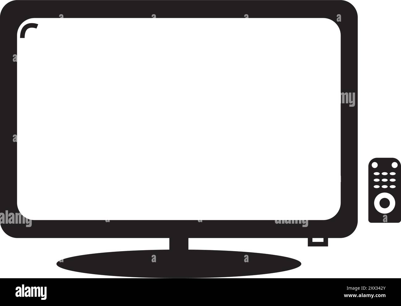 TV-Icon Vektor Illustration Logo Design Stock Vektor