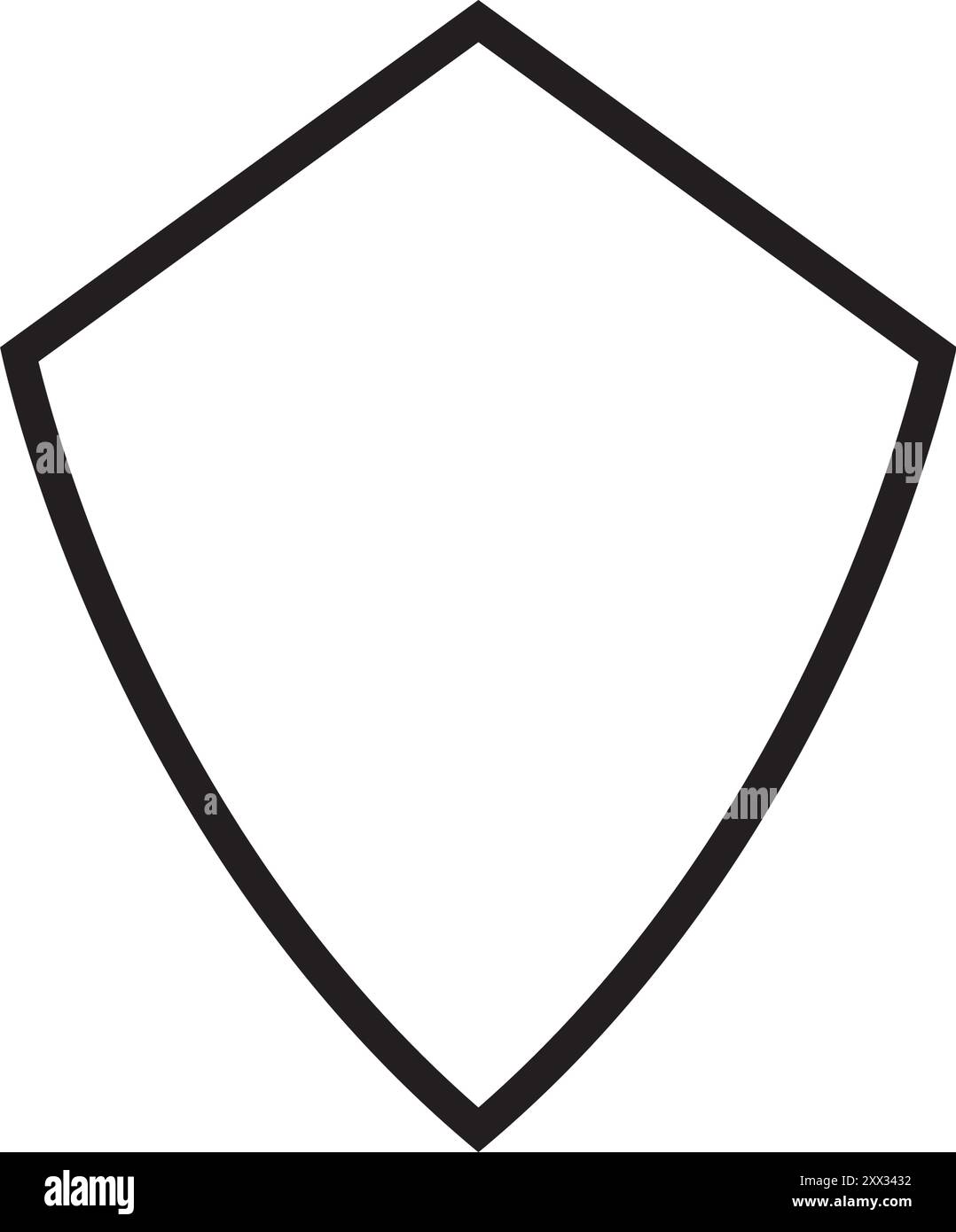 Abschirmvektorsymbol Abbildung Symbol Logo Vorlage Stock Vektor