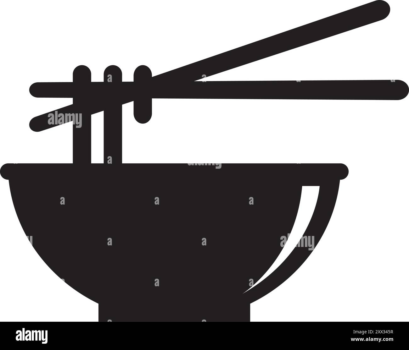 Schüssel Vektor Symbol Illustration einfaches Design Stock Vektor