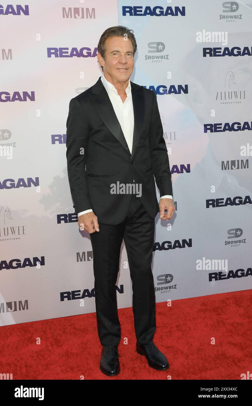 August 2024, Los Angeles, Kalifornien, USA: Dennis Quaid bei der Premiere von Reagan in Los Angeles im TCL Chinese Theatre IMAX (Credit Image: © Nina Prommer/ZUMA Press Wire) NUR REDAKTIONELLE VERWENDUNG! Nicht für kommerzielle ZWECKE! Stockfoto
