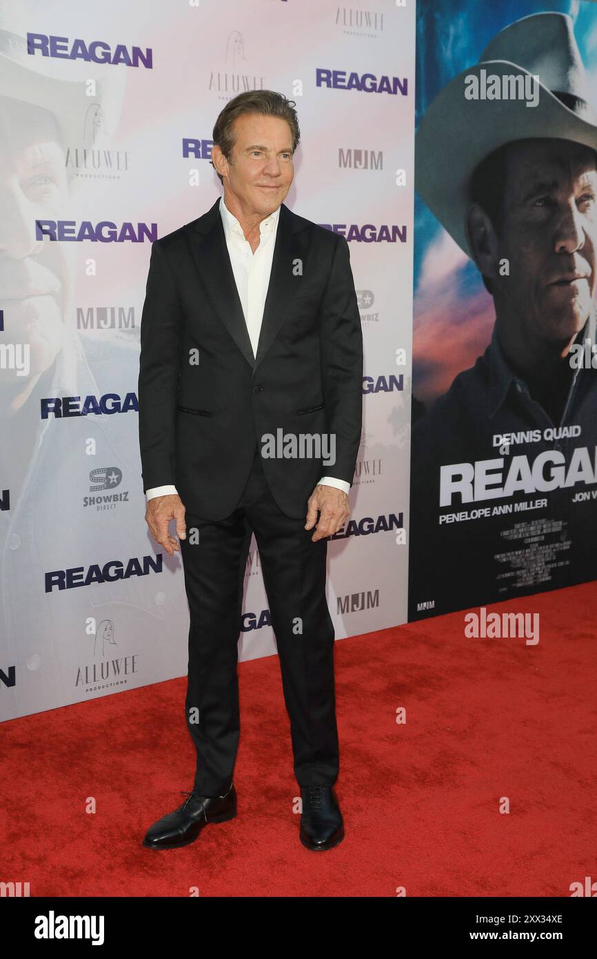 August 2024, Los Angeles, Kalifornien, USA: Dennis Quaid bei der Premiere von Reagan in Los Angeles im TCL Chinese Theatre IMAX (Credit Image: © Nina Prommer/ZUMA Press Wire) NUR REDAKTIONELLE VERWENDUNG! Nicht für kommerzielle ZWECKE! Stockfoto