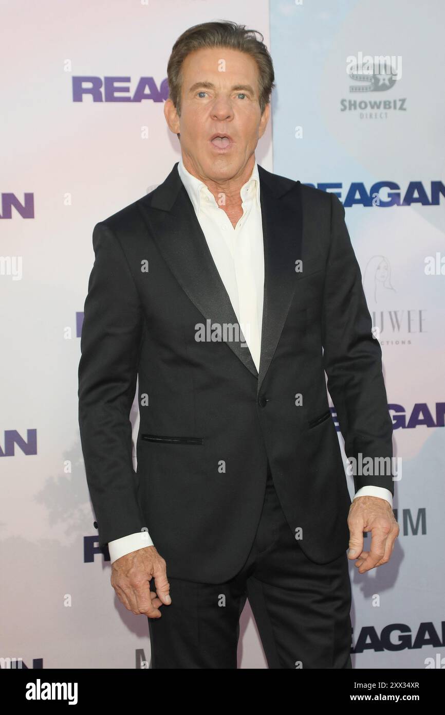 August 2024, Los Angeles, Kalifornien, USA: Dennis Quaid bei der Premiere von Reagan in Los Angeles im TCL Chinese Theatre IMAX (Credit Image: © Nina Prommer/ZUMA Press Wire) NUR REDAKTIONELLE VERWENDUNG! Nicht für kommerzielle ZWECKE! Stockfoto