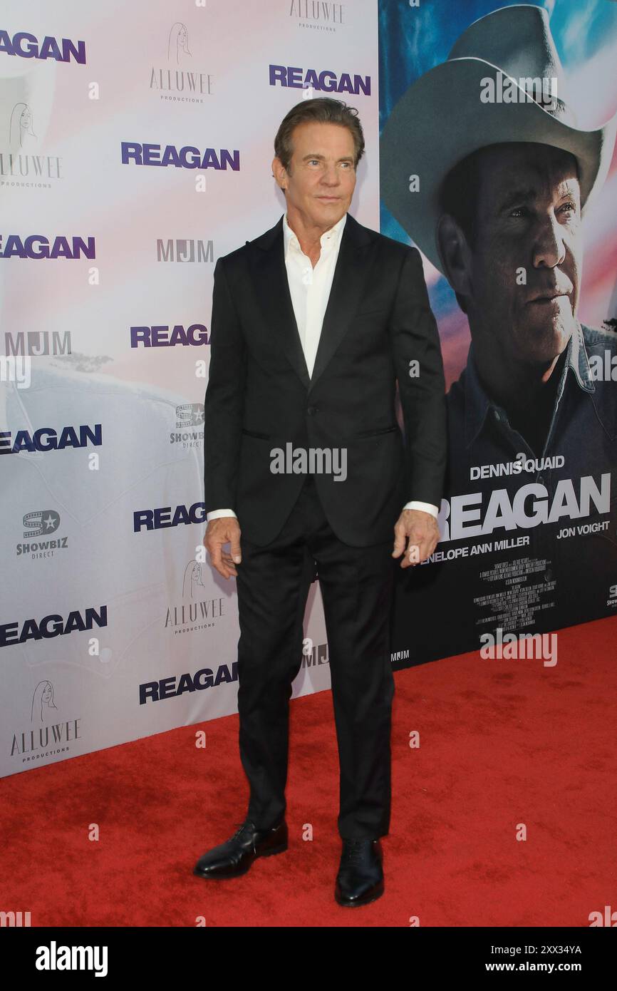 August 2024, Los Angeles, Kalifornien, USA: Dennis Quaid bei der Premiere von Reagan in Los Angeles im TCL Chinese Theatre IMAX (Credit Image: © Nina Prommer/ZUMA Press Wire) NUR REDAKTIONELLE VERWENDUNG! Nicht für kommerzielle ZWECKE! Stockfoto