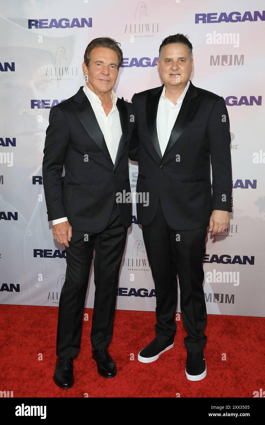 August 2024, Los Angeles, Kalifornien, USA: Dennis Quaid, Mark Joseph bei der Los Angeles Premiere von Reagan im TCL Chinese Theatre IMAX (Credit Image: © Nina Prommer/ZUMA Press Wire) NUR REDAKTIONELLE VERWENDUNG! Nicht für kommerzielle ZWECKE! Stockfoto