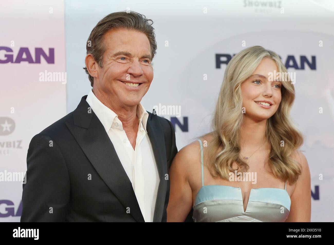August 2024, Los Angeles, Kalifornien, USA: Dennis Quaid, Zoe Grace Quaid bei der Los Angeles Premiere von Reagan im TCL Chinese Theatre IMAX (Credit Image: © Nina Prommer/ZUMA Press Wire) NUR REDAKTIONELLE VERWENDUNG! Nicht für kommerzielle ZWECKE! Stockfoto