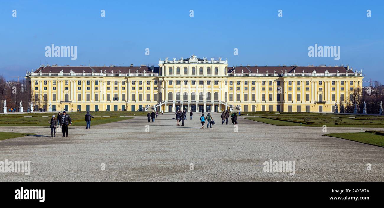 Schloss Schönbrunn königliche Residenz in Wien, Österreich Stockfoto