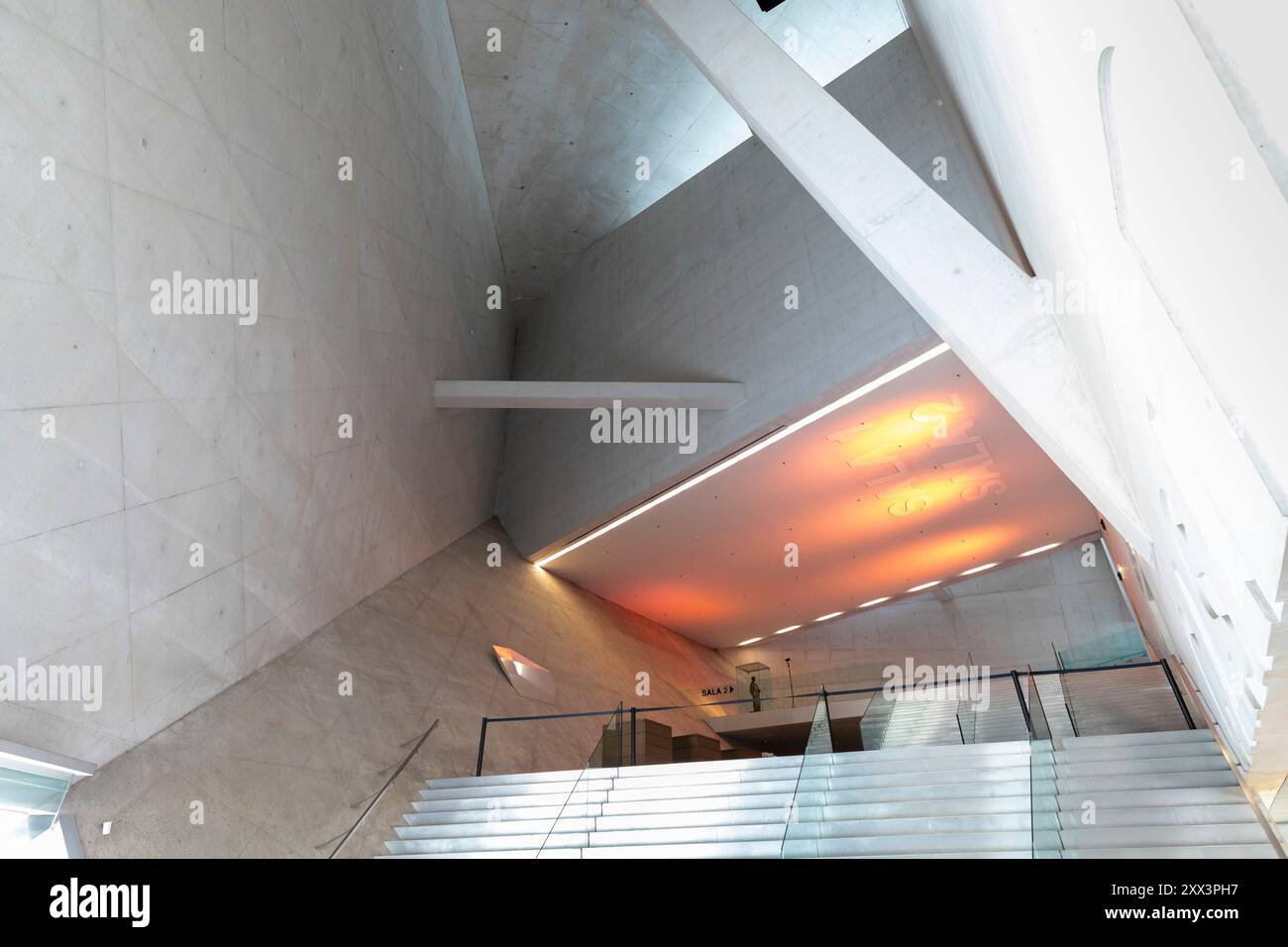 Innenraum der Casa da Musica, Porto, Portugal, Südeuropa Stockfoto